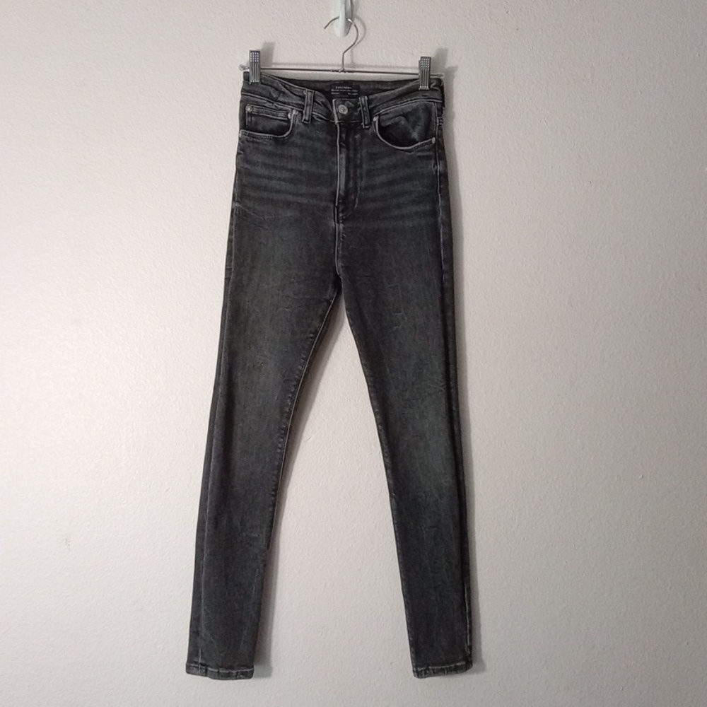 Zara Faded Black Skinny Jeans Size 6